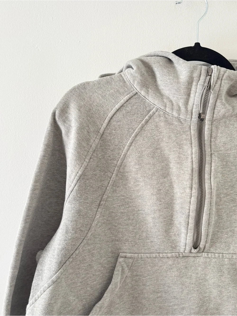 Lululemon Scuba Oversized Half-Zip Hoodie Heathered Core Medium Grey Pullover